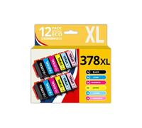 123CONSOMMABLES - 378XL - Pack de 12 Cartouches d'encre compatible avec Epson 378XL Multipack pour Epson Expression Photo XP8500 XP8505 XP8600 XP8605