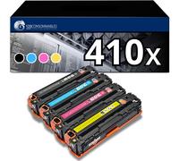 123CONSOMMABLES - 410X - Toners compatible avec HP CF410A CF410X 410A 410X pour HP Color Laserjet Pro MFP M477fdw M477fnw M477fdn M452nw M377dw M452dn M452dw M477 M452 (Noir/Cyan/Magenta/Jaune)