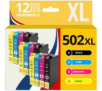 123CONSOMMABLES - 502XL - Cartouche d'encre pour Epson 502 XL pour Epson Expression Home XP-5100 XP5100 XP-5105 XP-5150 XP-5155 Workforce WF-2860 WF-2865 WF-2880 WF-2885