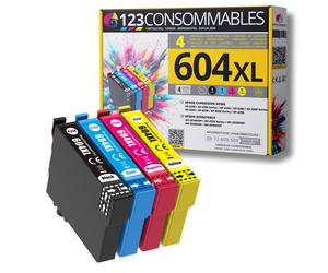 123CONSOMMABLES - 604XL - Pack 4 cartouches compatibles EPSON 604 XL