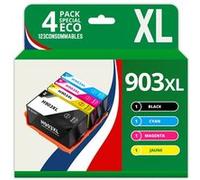 123CONSOMMABLES - 903 XL - Cartouche compatible avec HP 903 903XL Cartouches d'encre pour HP Officejet 6950 6960 Officejet Pro 6960 6970 (pack de 4) Pack G