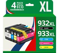 Pack 4 cartouches compatible avec HP 932XL/933XL