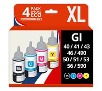 123CONSOMMABLES - GI56 - GI-56 GI-40 Encre Compatible avec Canon GI56 GI40 Bouteilles d'encre Multip