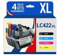 123CONSOMMABLES - LC422XL - Cartouches d'encre XL Grande capacité LC-422XLVAL Compatible avec Brother LC-422XLVAL pour Brother MFC-J5340DW MFC-J5345DW MFC-J5740DW MFC-J6540DW MFC-J6940DW G