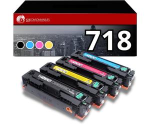 123CONSOMMABLES - Pack 4 toners compatibles Canon 718 pour Canon MF724 MF728 MF729 MF8330 MF8340 MF8