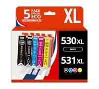 123CONSOMMABLES - Pack 5 Cartouches compatibles Canon PGI530/CLI531