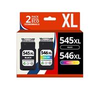 123CONSOMMABLES - PG545 CL546 - Cartouche d'encre Compatible avec Canon PG-545 CL-546XL Pack 2 pour TS3150-3151-3350 MX495-490 MG2450-2455-2550