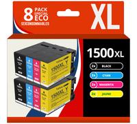 Pack 8 cartouches compatibles CANON PGI1500XL - 123CONSOMMABLES - Topromo