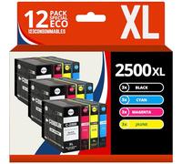 Pack 12 cartouches compatibles CANON PGI-2500XL - 123CONSOMMABLES - Topromo