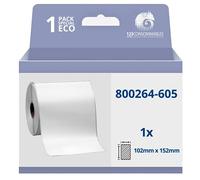 123CONSOMMABLES - Rouleau étiquette compatible Zebra 800264-605, thermo, 2000D, 102mm x 152mm
