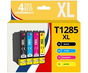 123CONSOMMABLES - T1285 - Cartouches d'encre Compatible avec EPSON T1285 Renard - pour EPSON Stylus