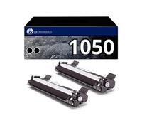 Pack 2 toners compatibles BROTHER TN-1050 noir - 123CONSOMMABLES - Topromo