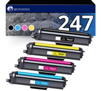 Pack 4 toners compatible BROTHER TN-247XL - 123CONSOMMABLES - Topromo
