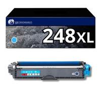 Toner compatible avec Brother TN248XLC cyan - 123CONSOMMABLES - Topromo