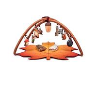 123EVEIL - Tapis d'éveil évolutif 2-en-1 spirale d'activité incluse, thème la forêt -Jouet sensoriel Multi-activités pour bébé