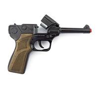Gonher 124/6 Pistolet de police avec 8 coups Noir Noir