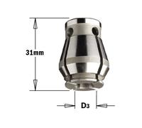 124 CMT PINCES BICONIQUES POUR MANDRINS 123
