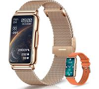 124+ Men's Women's Smart Watch, 1.47 Inch Hd Sports Smartwatch With Bluetooth Notifications, Pedometer Sleep Monitor Heart Rate Monitor Spo2 For Android/Ios (Rose Gold)