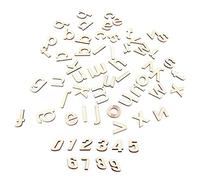 124 pièces de pastilles en bois en forme de lettres anglaises, éléments de décoration pour travaux manuels, tranches de bois à l’alphabet au fini naturel, idéales pour la maison,