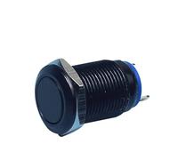 1244 12mm 1NO flat head momentary black push button switch switch NWPNLXEA