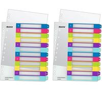 12440000 12440000 Index Dividers 1-12,Printable On Pc,A4,Extra-Large,Heavy Duty Plastic,Multicoloured,Wow,12440000