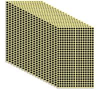 12480 Pièces Gommettes Autocollantes Pastilles Adhésives 6mm Petits Cercles Gommettes Rondes Pastilles Autocollantes Gommette Ronde Couleur pour Maison Ecole Bureau et Magasin (Noir)