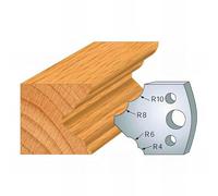 125 : Jeu de 2 fers multi quart de rond ht 40 mm pour porte outils entr'axe plot 24 mm