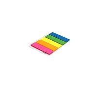 125 Marque-pages adhésifs repositionnables néon pack 5 blocs 50x15mm