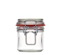 125 ml bocal à fermeture mécanique, ouverture : fermeture à levier métallique