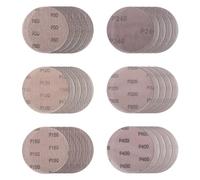 Ø 125 mm Lot de 30 disques abrasifs en maille Sans poussière Pour le ponçage de surfaces dures, bois, vernis, métal (80/120/150/240/320/400#)