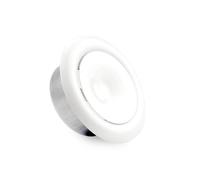 Ø 125 mm Soupape à disque concave Sortie d'air Blanc