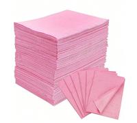 125 pièces/50 pièces/25 pièces Bavoirs dentaires jetables à triple couche imperméables, convenant pour les dentistes ou les couvre-plateaux médicaux et les couvre-tables de salon de manucure. Non-tiss