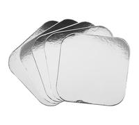 125 Pièces Couvercle Barquette Aluminium Rectangulaire