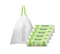 125 Sacs poubelles Strapper vert clair- Compatible avec poubelle Brabantia et simplehuman avec code D (20 litres) - 23-30 litres