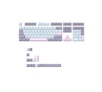 125 Touches PBT Double Shot Keycaps Set Key Caps Height pour Clavier de Jeu Mécanique MX, Type-B
