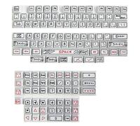 125 Touches XDA Profil Graffiti Thème PBT Keycaps, Colorant Sublimation Personnalisé Bricolage Keycaps for Clavier Mécanique De Jeu Commutateurs MX