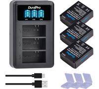 1250mAh 3X AHDBT-301 Battery + 3 Slots LCD USB Charger for Gopro Hero 3 3+ Action Cameras