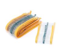 1250pcs/set 1/4W 1R-1M ohm 1% Metal Film Resistor 0.25W Resistance Assortment Kit Set 25 Kinds Each 50pcs NWPNLXEA