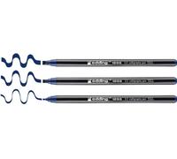 1255 Feutre Calligraphie - Bleu Acier - 3 Stylos - Pointe Calligraphique 2 Mm - Feutre Pour Papier, Bois, Terre Cuite, Toile - Pour Débutants, Lettrage, Bullet Journals, Cartes De V?ux