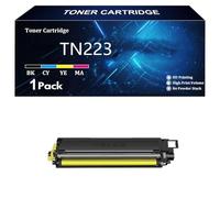 125A Cartouche de Toner de Remplacement pour HP 125A CB540A CB541A CB542A CB543A pour HP Color Laserjet CP1213 CP1214 CP1215 CP1216 CP1517ni CP1519ni Imprimantes,Y-1 Pcs