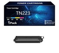 125A Cartouche de Toner de Remplacement pour HP 125A CB540A CB541A CB542A CB543A pour HP Color Laserjet CP1213 CP1214 CP1215 CP1216 CP1517ni CP1519ni Imprimantes,BK-1 Pcs