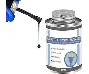 125ML Revêtement en caoutchouc isolant liquide, pâte de tube de ruban électrique d'isolation liquide, caoutchouc de scellage électronique de fixation rapide étanche anti-UV