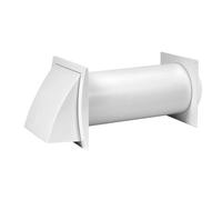 125mm/12.7cm Mural Fixation Ventilation Conduit Kit Avec Capot Et Tuyau Bride