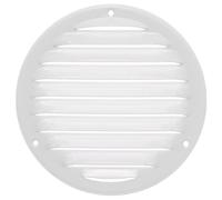 Ø 125mm Blanc Métal Grille de Ventilation - Grille D'aération avec Moustiquaire