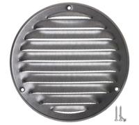 Ø 125mm Galvanisé Métal Grille de Ventilation - Grille D'aération avec Moustiquaire