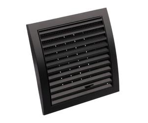 Ø 125mm Grille de Ventilation avec Moustiquaire - Grille D'aération Réglable - Plastique ABS Anthracite
