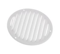 Ø 125mm Grille de Ventilation avec Moustiquaire - Grilles d'aération en Métal - Acier, Blanc