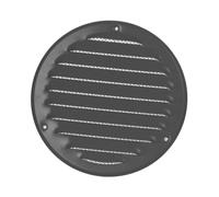 Ø 125mm Grille de Ventilation avec Moustiquaire - Grilles d'aération en Métal - Acier, Gris
