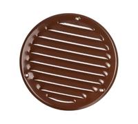 Ø 125mm Grille de Ventilation avec Moustiquaire - Grilles d'aération en Métal - Marron