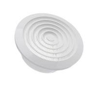 Ø 125mm Grille de Ventilation Ronde de Plafond avec Moustiquaire - Plastique ABS Blanc